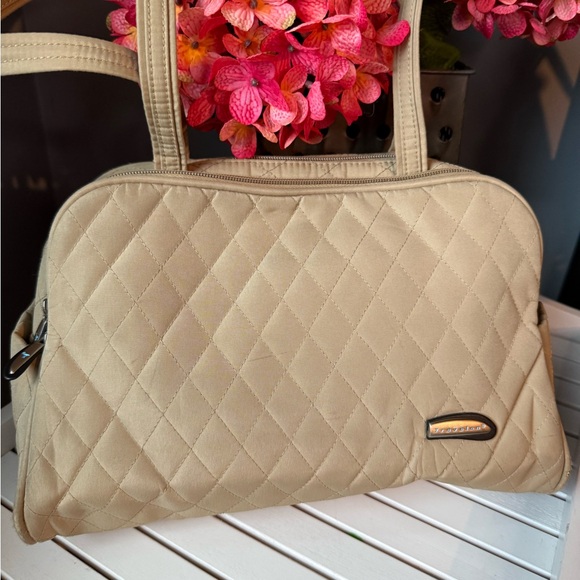 Vintage Quilted travelon shoulder bag - Picture 1 of 12